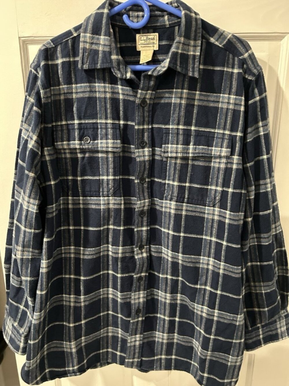 ll bean flannel shirt Large Tall